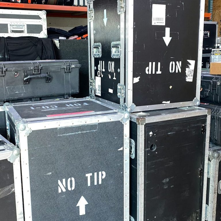 Custom made aluminium flight cases with foam interior in our Redditch facility.