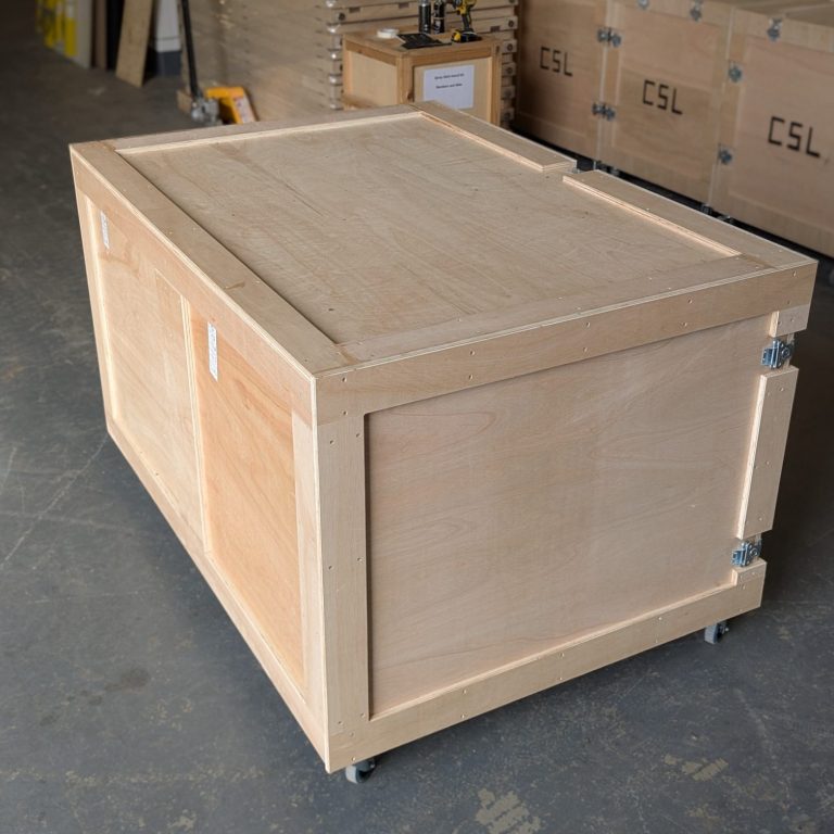 Heavy duty wooden transport box made from quality timber